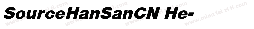 SourceHanSanCN He字体转换